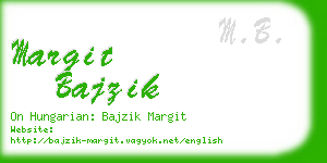 margit bajzik business card